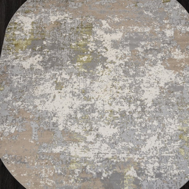 Ковер F163 - CREAM-GREEN - Овал - коллекция LIMAN