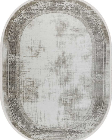 Ковер турецкий 38720A Nova Avalon овальный (Полиэстер, бежевый)